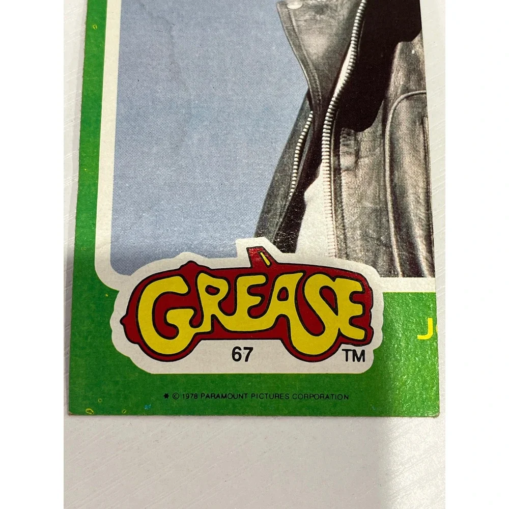 Vintage 1978 Topps‎ Grease Series 2 John Travolta Danny Zuko 4 Card Puzzle 67-70